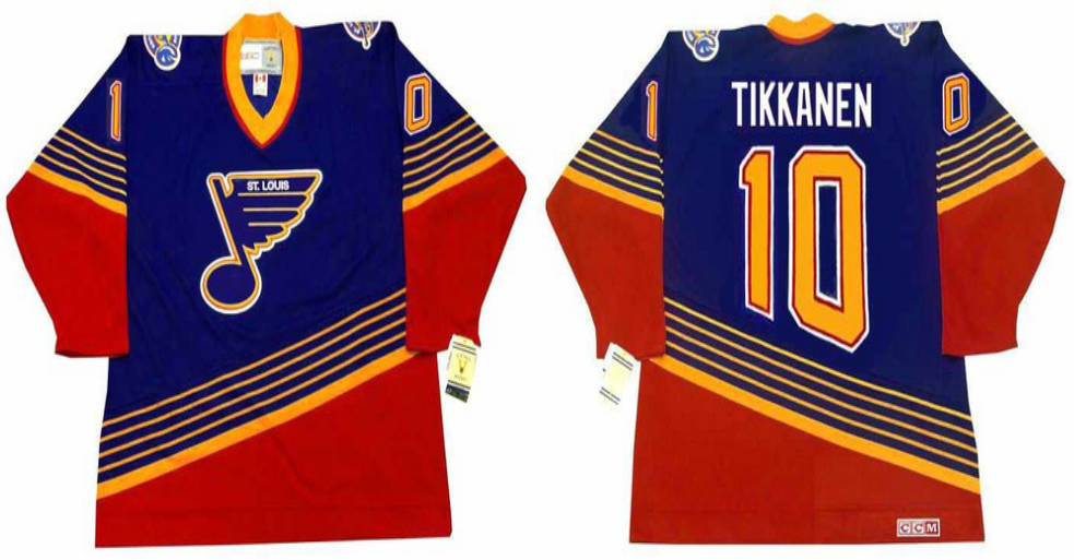 2019 Men St.Louis Blues 10 Tikkanen blue CCM NHL jerseys